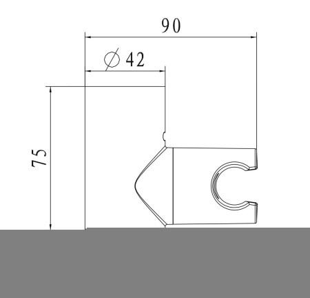 Держатель для душа Wonzon & Woghand WW-994224-CR хром