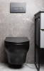 Унитаз подвесной Boheme Fiore 978-SET-B цвет черный матовый с сиденьем микролифт безободковый смыв торнадо