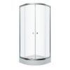 Душевой уголок Тритон Альфа Щ0000049614 80х80 стекло прозрачное профиль хром с поддоном