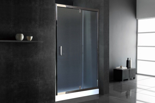 Душевая дверь Royal Bath HV RB140HV-C-CH 140х185 стекло рифленое профиль хром глянцевый