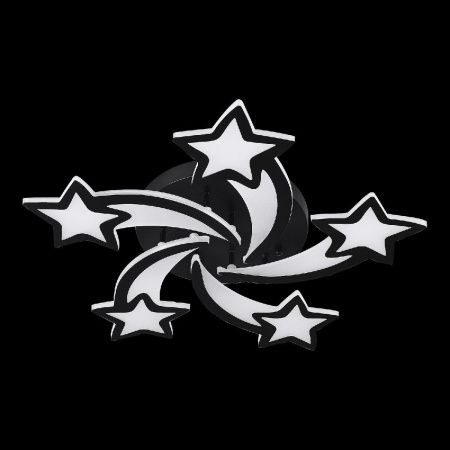 Люстра потолочная Natali Kovaltseva Star (Стар) INNOVATION STYLE 83018 BLACK