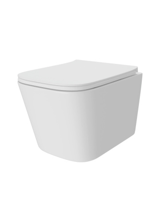 Унитаз подвесной Teymi Helmi T40310 белый с сиденьем микролифт безободковый смыв торнадо