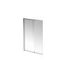 Душевая шторка на ванну Kerama Marazzi VETRO VE.100.BSD.CR 100х150 стекло прозрачное профиль хром ориентация универсальная