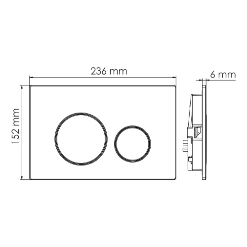 Встраиваемый смывной бачок WasserKRAFT  10TLT.031.ME.PB02 - фото 3
