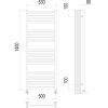 Полотенцесушитель водяной Terminus 4670078530899 55х140 хром