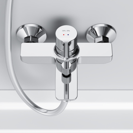 Смеситель для ванны и душа Am.Pm X-Joy S F85B10000 настенный хром без термостата
