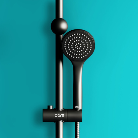 Душевая стойка Dorff Comfort D0708000BL настенная цвет черный