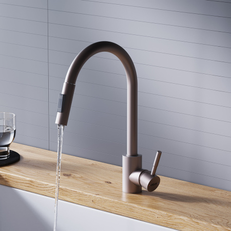 Смеситель для кухни Dorff Logic D3007511 на мойку сатин