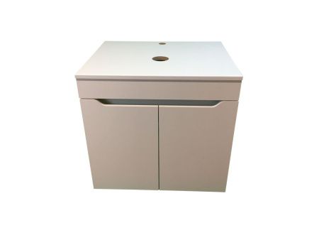 Тумба с раковиной Sintesi STL.W7019_SIN-LVB-APP-409GM 60х60 подвесная цвет белый