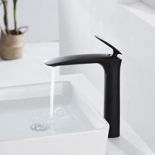 Смеситель Rose R1111H на раковину черный - фото 4