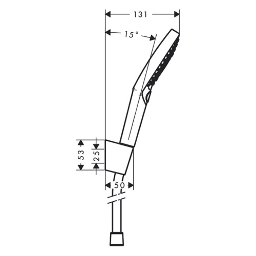 Душевой гарнитур Hansgrohe Raindance Select 26721000 настенный хром - фото 2