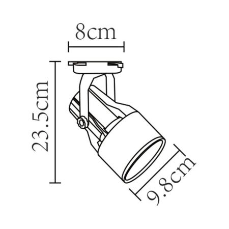 Трековый светильник Arte Lamp Lyra (Лыра) A6252PL-1BK