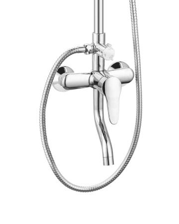 Душевая стойка OneLife P01-911cr настенная цвет хром