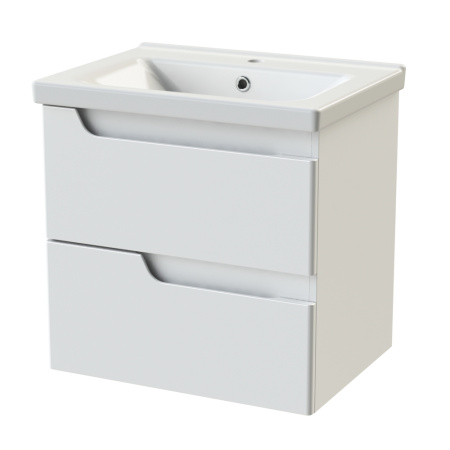 Тумба с раковиной Orange TOPLINE-Milano TP-M65-02+RA 65х46х61 цвет белый