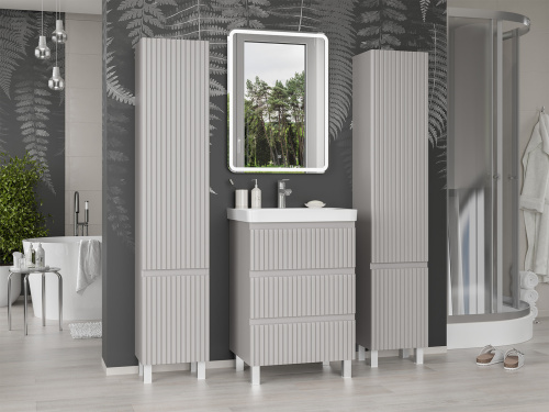 Тумба под раковину Brevita Victory VIC-07060-50-03Я 56х45х73 напольная - фото 5