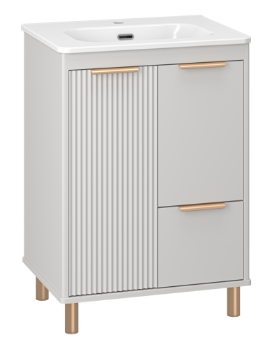 Тумба под раковину Brevita Risacca RIS-06060-0342Я 60х46х74 - фото 5