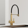 Смеситель для кухни Sancos Moro SC4006BG на мойку брашированное золото/черный