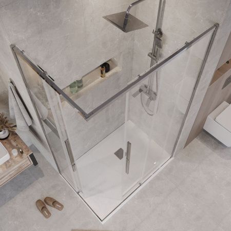 Душевой уголок Grossman Galaxy 300.K33.01.9070.10.00 90х70 стекло прозрачное профиль хром без поддона