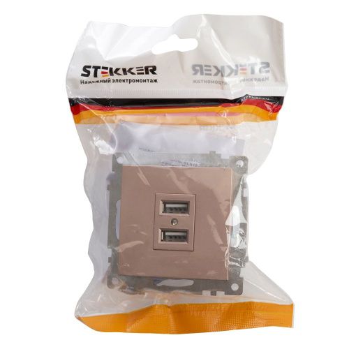 Розетка USB 2-местная Stekker Катрин 39602 - фото 3