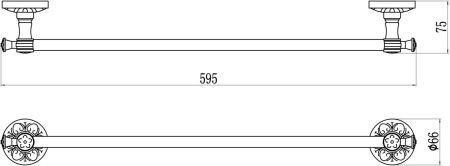 Полотенцедержатель Savol S-005824C