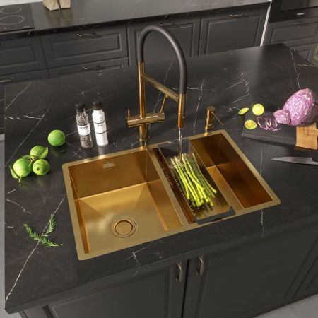 Смеситель для кухни Reflexion Lago RX9901GD на мойку золото