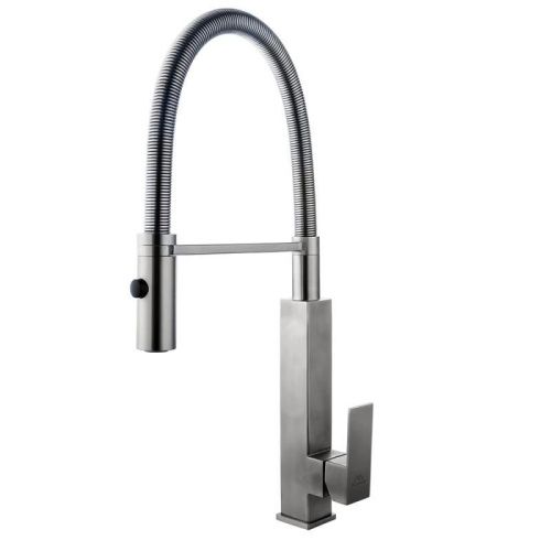 Смеситель для кухни Fashun A54102-3 на мойку сатин - фото 2