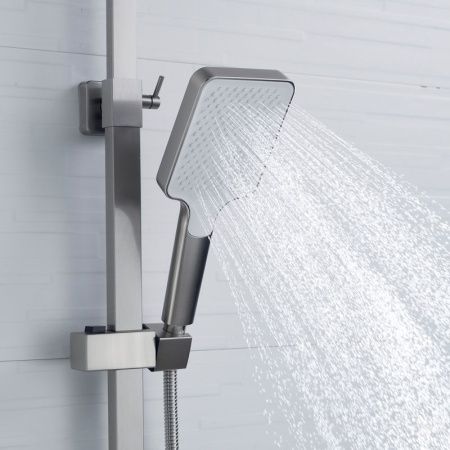 Душевая стойка Shevanik S7036L настенная цвет серый