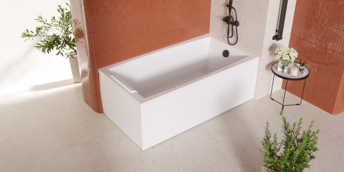 Ванна акриловая 1MarKa AELITA 01ае1890 180х90 пристенная прямоугольная без каркаса - фото 4 Ванна акриловая 1MarKa AELITA 01ае1890 180х90 пристенная прямоугольная без каркаса - фото 4