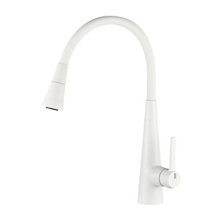 Смеситель для кухни Rose R213C на мойку белый