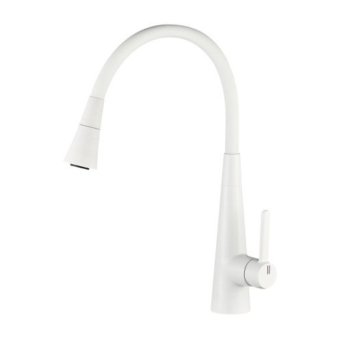 Смеситель для кухни Rose R213C на мойку белый - фото 2