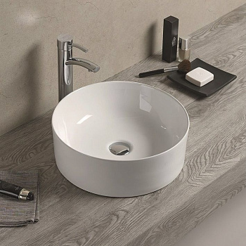 Раковина керамическая Art&Max AM-78170 41х41 накладная цвет белый