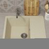 Кухонная мойка Uperwood ECON UPD-201 4910201236 60х50 цвет бежевый поверхность матовая