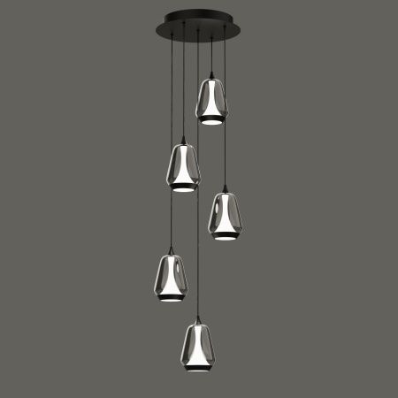 Светильник потолочный Delight Collection MD24001011-5A black/smoky