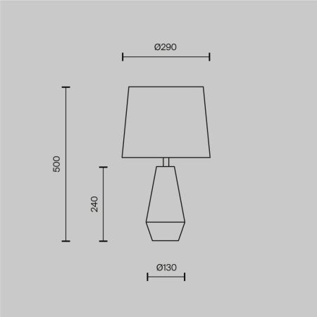 Настольная лампа Maytoni Calvin Table Z181-TL-01-B