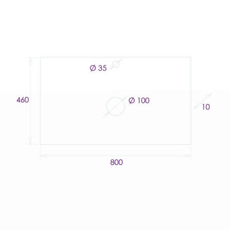 Столешница Onika АЛЕСТА 680001 80х50 накладная цвет бежевый