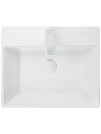 Раковина из сантехнического фаянса WeltWasser WW SK 10000003880 50х40 накладная цвет белый 1 отверстие под смеситель