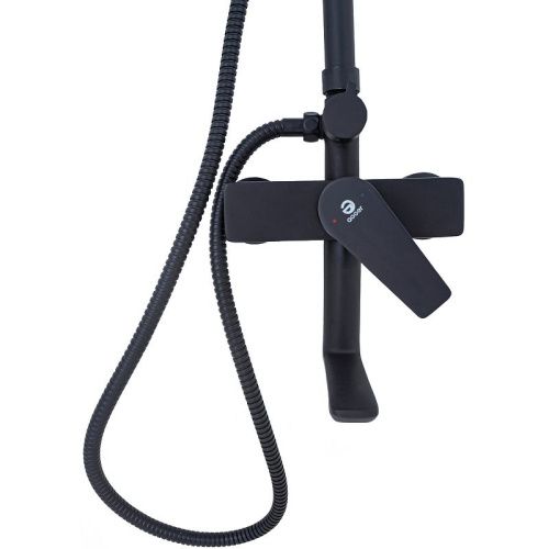 Душевая стойка Agger Brilliant A0394444 настенная цвет черный - фото 5