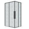 Душевой уголок Grossman Galaxy 300.K33.01.70R12L.21.02 120х70 стекло шиншилла профиль черный без поддона