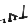 Смеситель Hansgrohe Finoris 76444670 на борт ванны черный