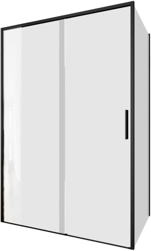Душевой уголок Aquanet Pleasure Evo AE65-130x90-BT 130х90 стекло прозрачное профиль черный без поддона - фото 2