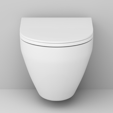 Унитаз подвесной Am.Pm Spirit V2.0 C701700SC белый с сиденьем микролифт безободковый каскадный смыв