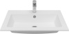 Раковина из искусственного камня Aquanet Мокка 00303657 66х45 полувстраиваемая цвет белый 1 отверстие под смеситель