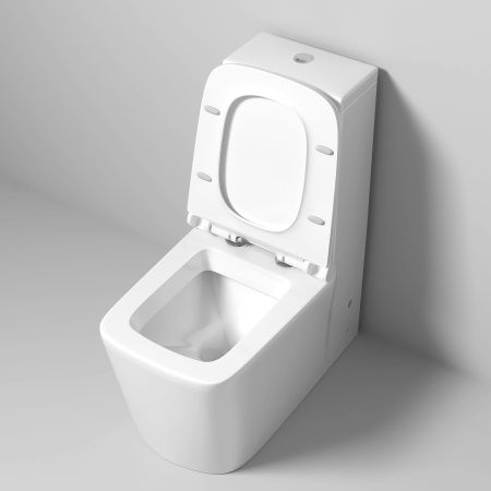 Унитаз напольный с бачком Grossman Falcon GR-4400S белый с сиденьем микролифт безободковый каскадный смыв