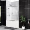 Душевая шторка на ванну BelBagno UNO UNO-VF-2-170/145-C-Cr 170х145 стекло прозрачное профиль хром ориентация универсальная