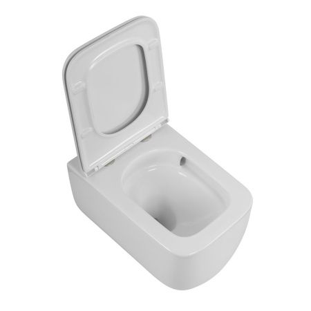 Унитаз подвесной BelBagno LUCE BB076CH-TOR/SC белый с сиденьем микролифт безободковый смыв торнадо