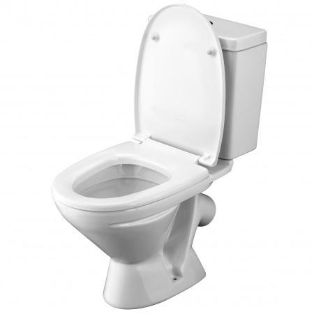Унитаз-компакт напольный с бачком Santek Лига 1WH302141 белый с сиденьем каскадный смыв