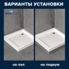 Душевой поддон керамический RGW CER 19170380-01 100х80 белый