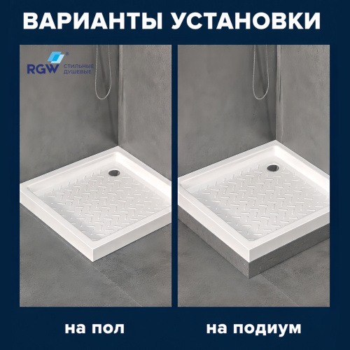 Душевой поддон керамический RGW CER 19170199-01 90х90 белый - фото 5