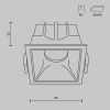 Светильник встраиваемый Maytoni Technical Alfa LED DL043-01-10W3K-D-SQ-W