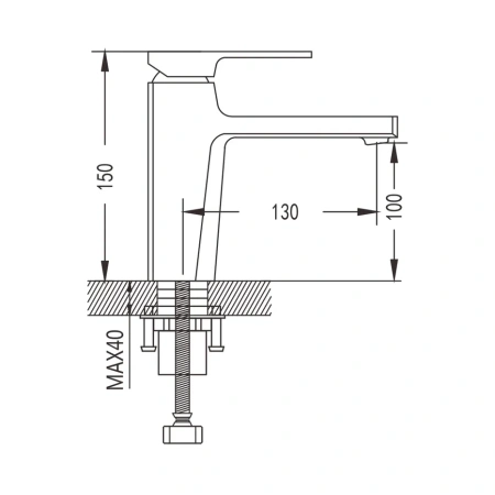 Смеситель Shevanik S8901 на раковину хром